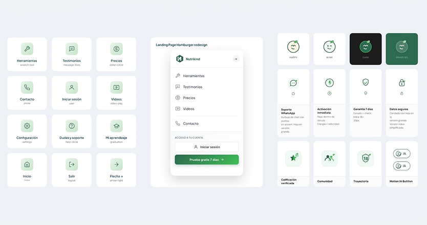 Custom icon system — unified stroke, radius, and mascot states